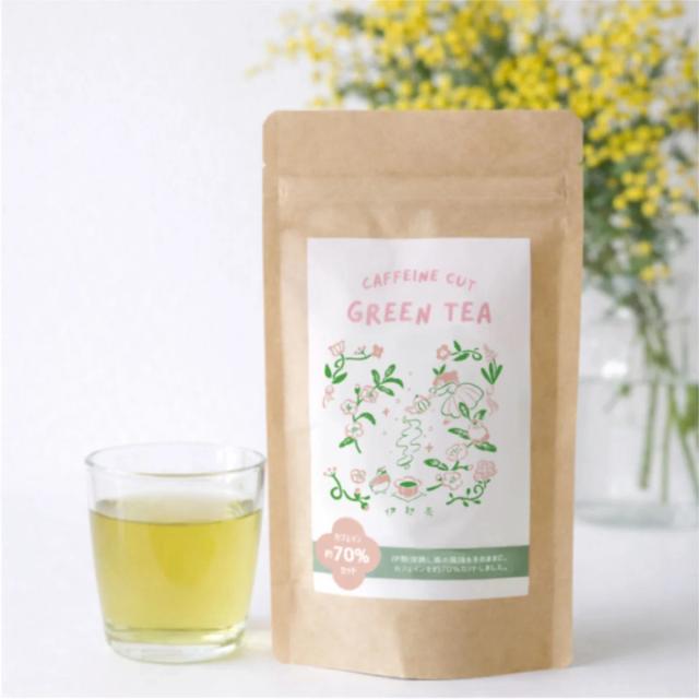 伊勢茶 カフェインカット（デカフェ）緑茶 ティーバッグ8個