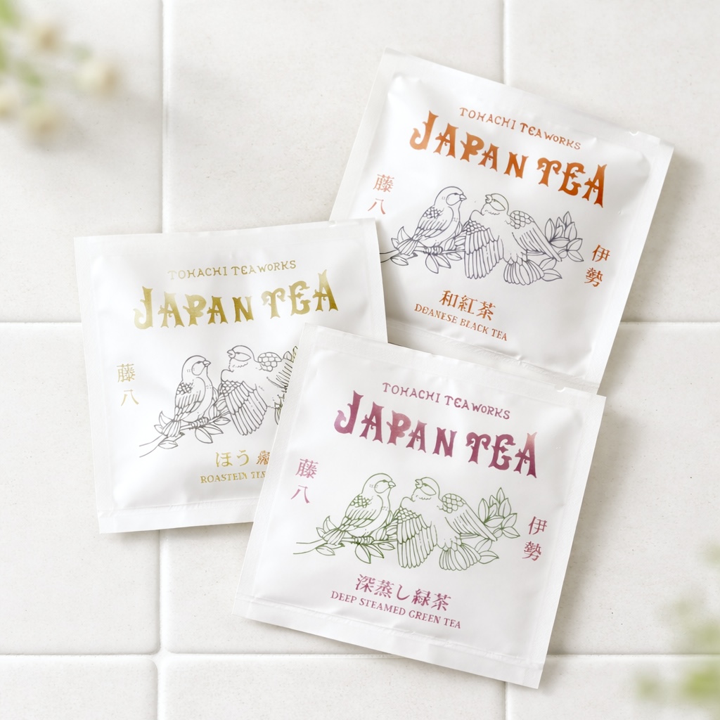 一套 3 个茶包的比较