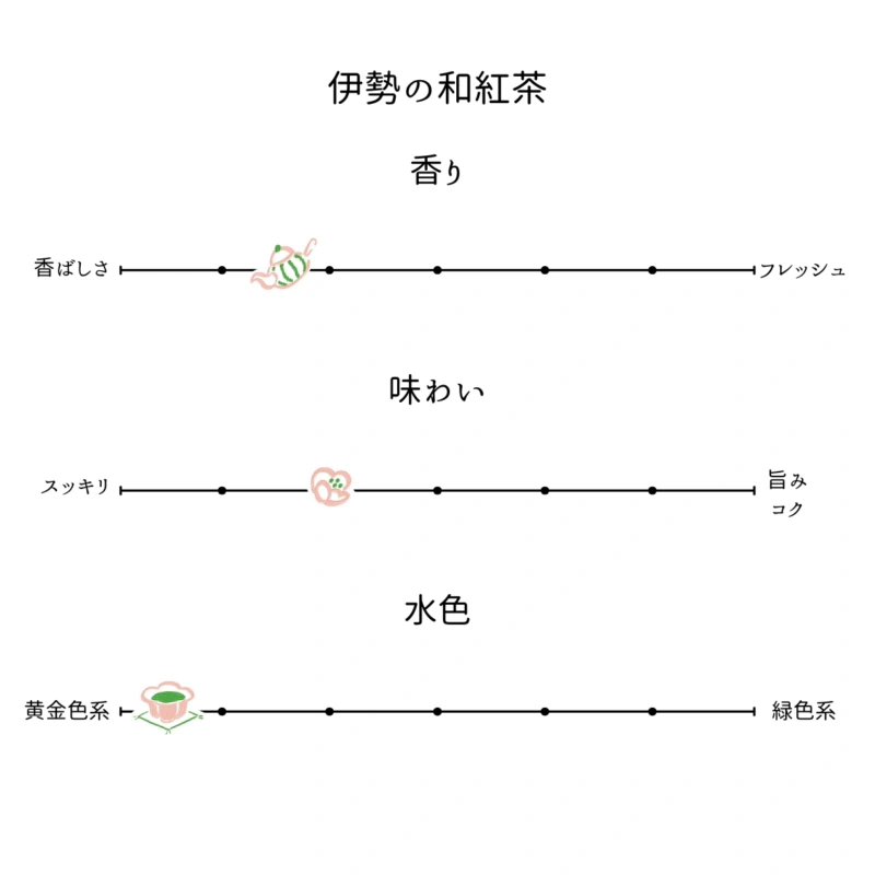Ise-cha Comparison 3-Tea Bag Set 味わい・茶葉 3