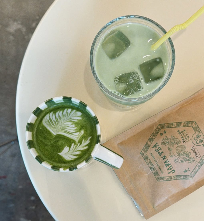 ほうじ茶ラテの動画